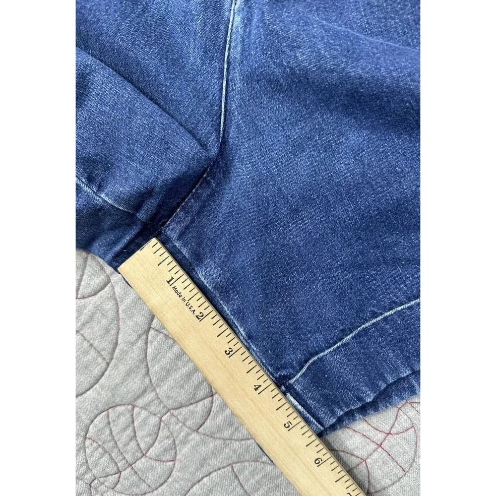 VTG Cherokee Baggy Denim Shorts Blue High Rise Pleated Vintage Mom Jean 90s / 14